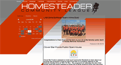 Desktop Screenshot of homesteadercommunityleague.ca