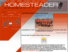 Tablet Screenshot of homesteadercommunityleague.ca